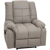 aosom Massagesessel Kunstleder 94 x 99 x 99 cm grau