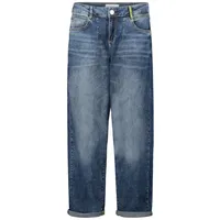 Cartoon Damen Used Look-Jeans mit Waschung Dark Blue Denim,42