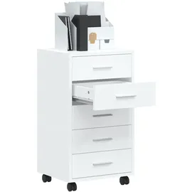 vidaXL Schubladenschrank 48 x 15 x 48 cm weiß