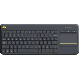 Logitech K400 Plus Wireless Touch Keyboard FR schwarz