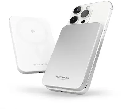 Vonmählen Evergreen Mag Magnetische Powerbank mit Qi2 20W weiß