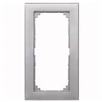 Merten Rahmen 2fach, aluminium