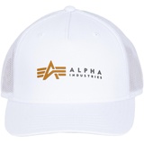 Alpha Industries Alpha Label Trucker Cap Trucker Cap für Herren White