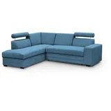 beautysofa Ecksofa im modernes Stil Roma Polsterecke mit Schlaffunktion Bettkasten verstellbaren Kopfstützen, Stoff: vardo 87 - 2 Jahre Gewährleistung - mind. 14 Tage Rückgaberecht