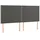 vidaXL Boxspringbett mit Matratze & LED Dunkelgrau 180x200 cm Samt