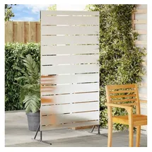 vidaXL Sichtschutz 200 x 100 cm Grau Stahl 2 St.