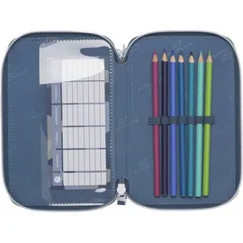 BECKMANN Federmäppchen 3-Fold Pencil Case Tiger Race