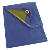 Garden Lights Abdeckplane - Blau/Khaki - Strapazierfähig - 4 x 4 m