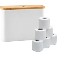 Relaxdays Toilettenpapier Aufbewahrung, 12 Rollen, HxBxT: 34,5 x 45