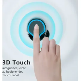 UC-Express® Bluetooth Kopfhörer für Google Pixel Sport Ohrhörer In-Ear mit Mirkofon Ladebox - Schwarz