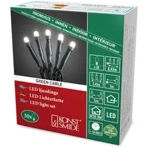 Konstsmide Micro LED Innenkette gefrostet 50 LED 3 m warmweiß