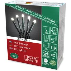 Konstsmide Micro LED Innenkette gefrostet 50 LED 3 m warmweiß