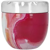 neuetischkultur Thermobehälter Marmoroptik rot 0,41 l