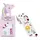 Folia Stickerrolle Unicorn 4 m mehrfarbig