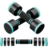 Dripex Hanteln Set, Verstellbare Hanteln 2er Set aus Stahl Gewicht einer einzelnen Hantel: 2,5kgx2, 5kgx2, 10kgx2, Kurzhanteln für Zuhause (2 x 2.5KG)