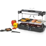 TREBS Raclette mit Dunstabzug und Steinplatte
