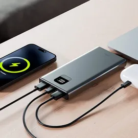 allity APB-100 Powerbank 10000 mAh Quick Charge, USB PD LiPo USB-C®, USB-A Grau