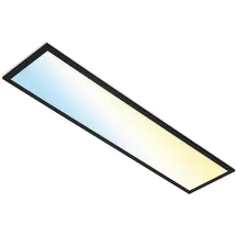Brilo LED-Deckenleuchte Piatto S B-Smart Panel Dimmbar Schwarz 28 W