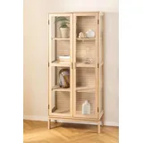 Actona Vitrine Linley 80 x 40 x 180 cm Beige