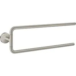 hansgrohe Axor Handtuchhalter 42822800 490mm, zweiarmig, schwenkbar, Wandmontage, stainless steel optic