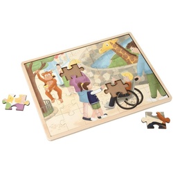 EDUPLAY Lernspielzeug Puzzle Zoo Handicap