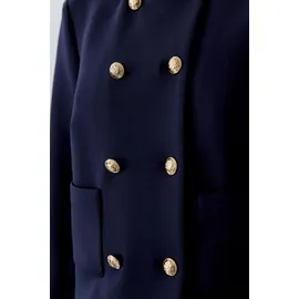 Oui Strickjacke Blau 38