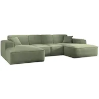 Kaiser möbel Ecksofa, Eckcouch U form, Wohnzimmer Couch Large