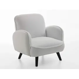 Atlantic Home Collection Armlehnensessel, weiß, Textil, 1-Sitzer, 88x84x87 cm, Wohnzimmer, Sessel, Polstersessel