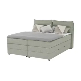 Möbel Kraft Boxspringbett 193 x 109 cm Grün