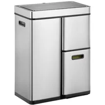 Eko Mirage Plus Sensor Mülleimer 30+15+15 Liter Matt Edelstahl