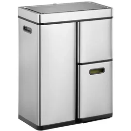 Eko Mirage Plus Sensor Mülleimer 30+15+15 Liter Matt Edelstahl