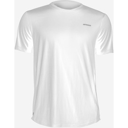 Tennis T-Shirt Herren TTS100 Club weiss, weiß, XL