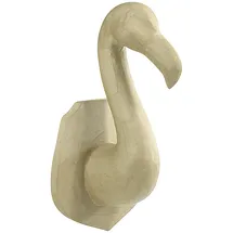 Décopatch Trophäe Flamingo Pappmaché 27 cm