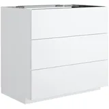 neoro n50 Unterschrank B: 80 cm mit 3 Auszügen, BN0452WM,