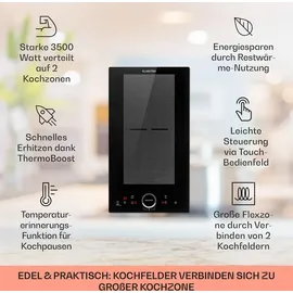 Klarstein Induktionskochfeld mit 4 Platten und Touch-Display