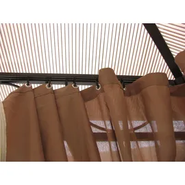 Quick Star Seitenwand-Set für Hardtop Pavillon 4 Stück 3 x 3 m Braun