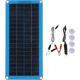 Tragbares 100-w-solarpanel-ladegerät Aus Polykristallinem Material, Kleinblau, Für Camping, Boot Und Wohnwagen