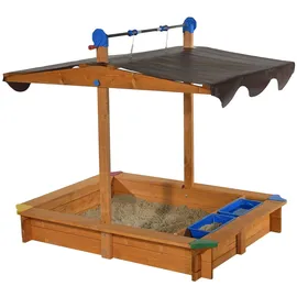 xxxgasposportartikelgmbh Sandkasten Lea mit Dach 137 cm x 105 cm