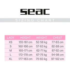 Seac Tauchanzug-Unterzieher Short Vest Schwarz M