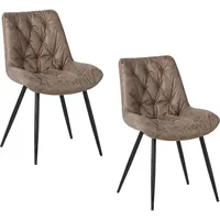 Hti-Living Esszimmerstuhl Antikhellbraun