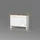 livinity® Waschbeckenunterschrank Amalfi 2 Schubladen 70,2 x 57 x 27,9 cm Weiß/Goldkraft Eiche