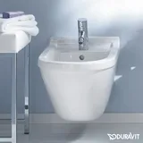 Duravit Starck 3 Wand-Bidet mit Hahnloch, Überlauf, weiß