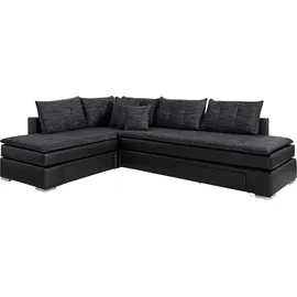 INOSIGN Ecksofa »Boxspringbett Night & Day L-Form mit Dauer-Schlaffunktion o. Armlehnen«, mit Boxspring-Bettfunktion 164x200 cm und Bettkasten, Dauerschläfer!