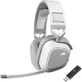Corsair HS80 MAX WIRELESS Multiplattform-Gaming-Headset Mit Bluetooth – Dolby Atmos – Omnidirektionales Mikrofon – iCUE-Kompatibel – PC, Mac, PS5, PS4, Switch, Mobil – Weiß
