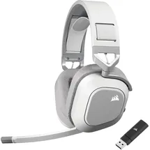 Corsair HS80 MAX WIRELESS Multiplattform-Gaming-Headset Mit Bluetooth – Dolby Atmos – Omnidirektionales Mikrofon – iCUE-Kompatibel – PC, Mac, PS5, PS4, Switch, Mobil – Weiß