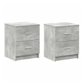 vidaXL Nachtschrank 2 Stk. 40 x 36 x 50 cm Betongrau