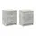 vidaXL Nachtschrank 2 Stk. 40 x 36 x 50 cm Betongrau
