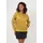 Freshlions Bomberjacke "Aurelia", Damen, Gr. L, gelb (senf), 100% Polyester, unifarben, lang, Rundhals, Jacken Bomberjacke, im sportlichen Design