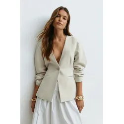 Gina Tricot - Sculpted blazer - Blazer - Beige - XS - Dame - Beige - XS