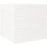 vidaXL Pflanzkübel Weiß 70x70x68,5 cm Massivholz Kiefer